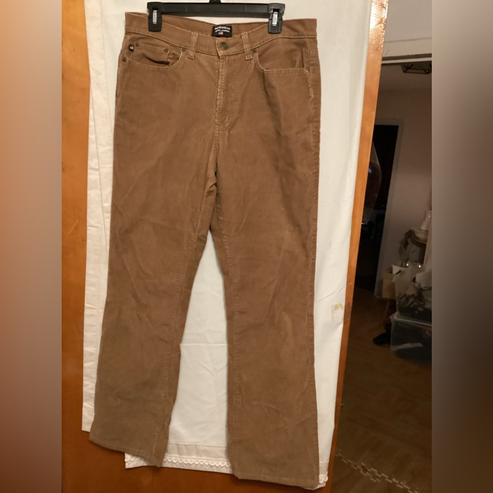 Polo jeans company Vintage wide leg utility chic  corduroy pants. SZ 12